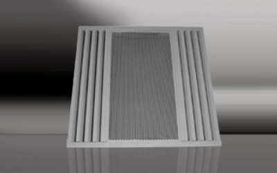 Double Sided Pulse Slot Diffuser With Central Extraction Grille